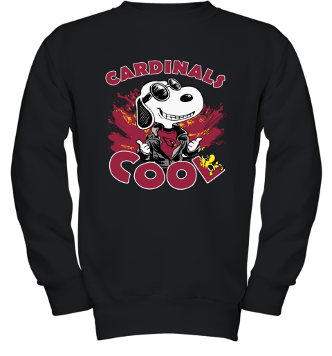 Arizona Cardinals Snoopy Joe Cool We're Awesome Youth Sweatshirt