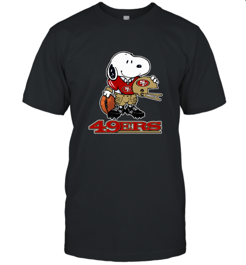 Snoopy A Strong And Proud San Francisco 49ers Player NFL Unisex Jersey Tee