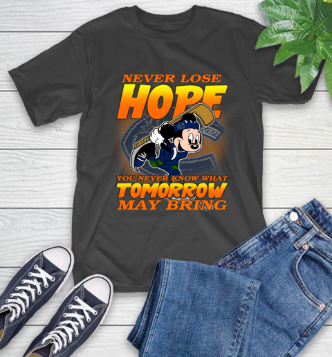Vancouver Canucks NHL Hockey ootball Mickey Disney Never Lose Hope T-Shirt