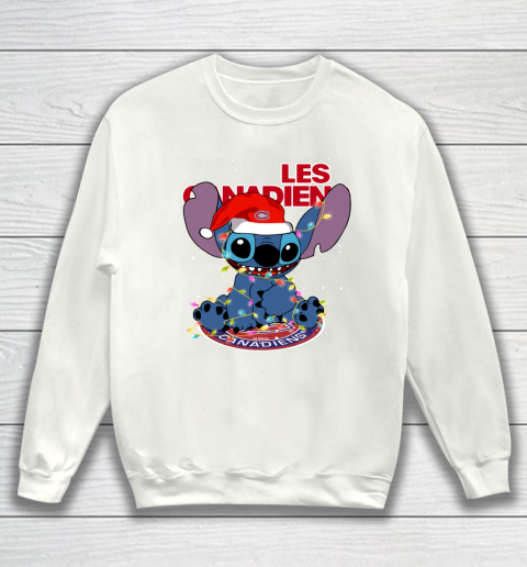 Montreal Canadiens NHL Hockey noel stitch Christmas Sweatshirt