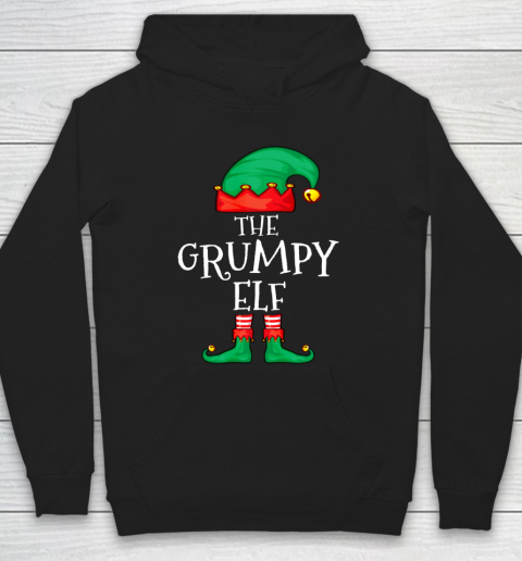 Funny Elf Family Christmas The Grumpy Elf Hoodie