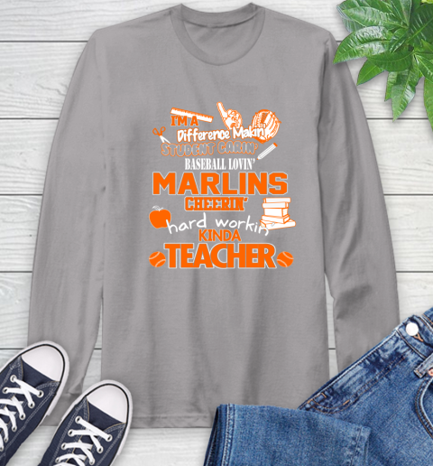 Milwaukee Brewers MLB I'm A Difference Making Student Caring Baseball Loving Kinda Teacher (2) Long Sleeve T-Shirt 6