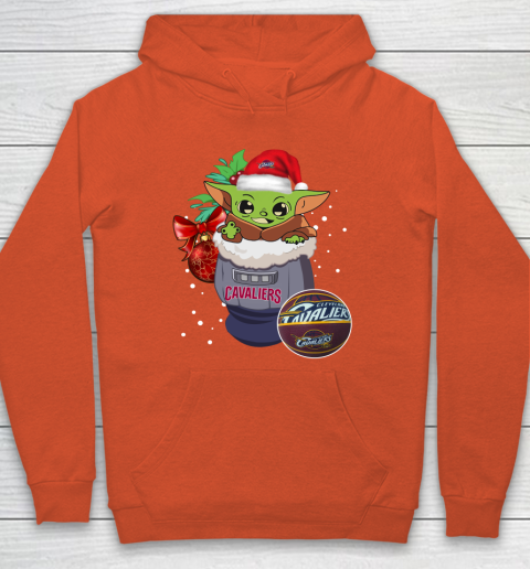 Cleveland Cavaliers Christmas Baby Yoda Star Wars Funny Happy NBA Hoodie 5