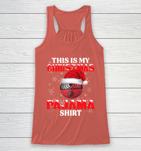 Portland Trail Blazers This Is My Christmas Pajama Shirt NBA Racerback Tank 3