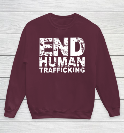 End Human Trafficking Shirt Youth Sweatshirt 4