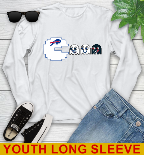 Buffalo Bills NFL Football Pac Man Champion Youth Long Sleeve