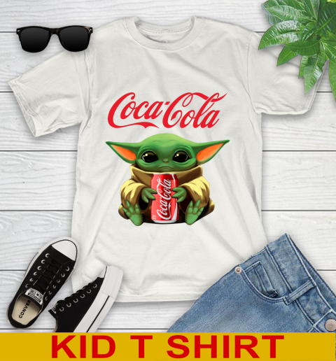Star Wars Baby Yoda Hugs Coca Cola Soft Drink Shirt 101