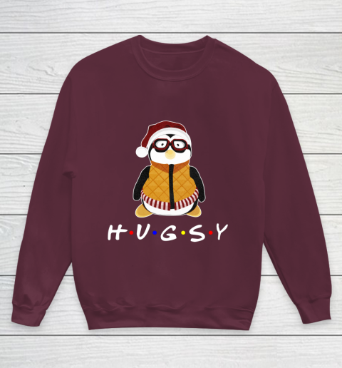 Funny Tee Hugsy Penguin For Friends Christmas Unagi Lobster Youth Sweatshirt 4