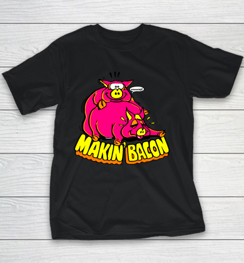 Makin Bacon Youth T Shirt Tee For Sports