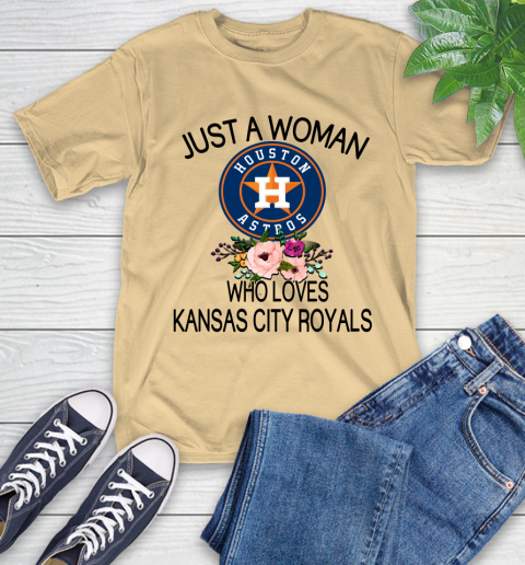 MLB Just A Woman Who Loves Kansas City Royals Baseball Sports T-Shirt 6