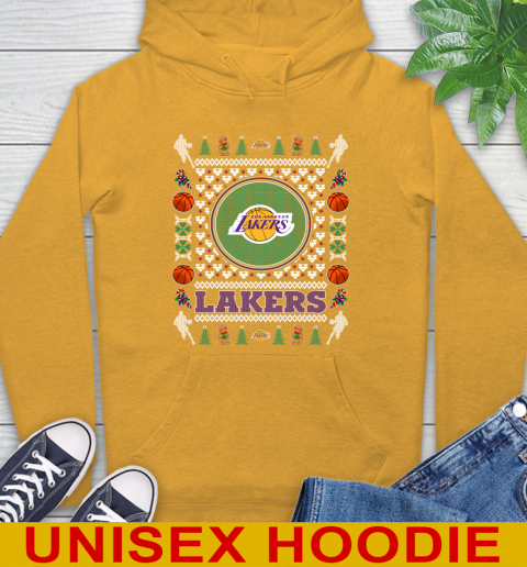 Los Angeles Lakers Merry Christmas NBA Basketball Loyal Fan Hoodie 2