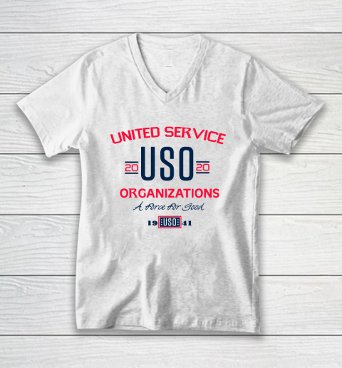 USO 2020 United Service Organizations V-Neck T-Shirt