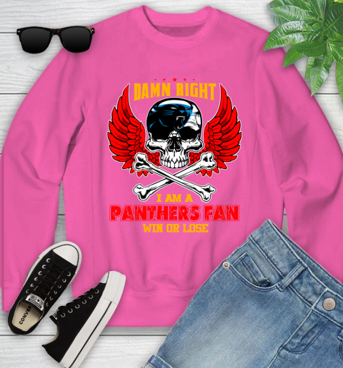 NFL Damn Right I Am A New York Jets Win Or Lose Skull Football Sports (2) Youth Sweatshirt 6