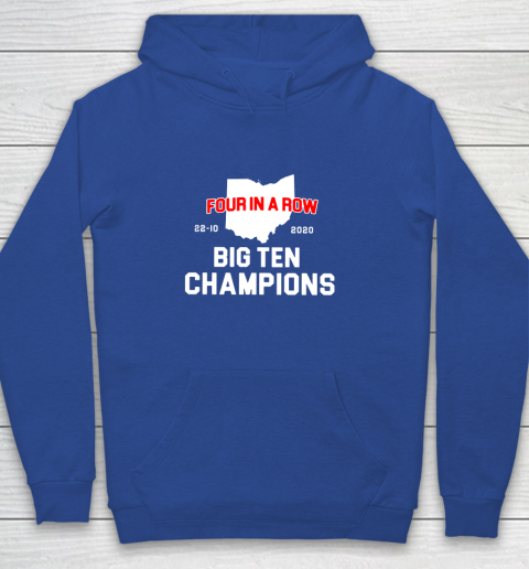 Big Ten Champions Four in a Row 2020 Youth Hoodie 6