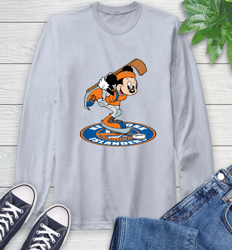 NHL Hockey New York Islanders Cheerful Mickey Disney Shirt Long Sleeve T-Shirt 6