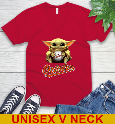 MLB Baseball Baltimore Orioles Star Wars Baby Yoda Shirt 55