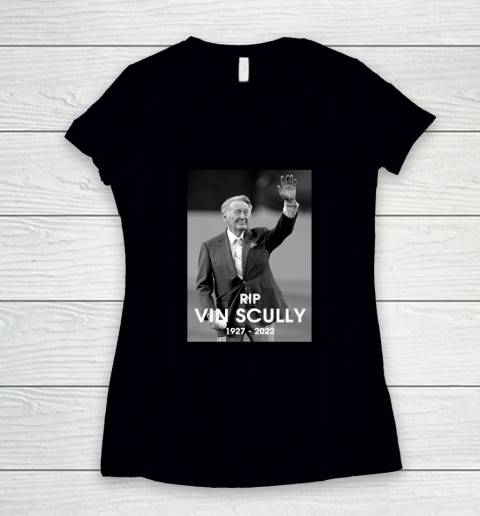 Vin Scully RIP 1927  2022 Women's V-Neck T-Shirt