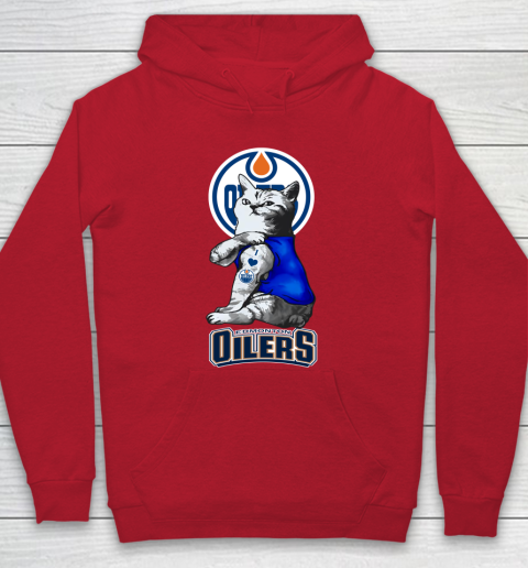 NHL My Cat Loves Edmonton Oilers Hockey Hoodie 7