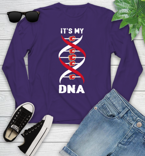 Calgary Flames NHL Hockey It's My DNA Sports Youth Long Sleeve 4