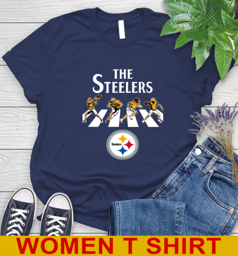 NFL Football Pittsburgh Steelers The Beatles Rock Band Shirt Women's T-Shirt 12
