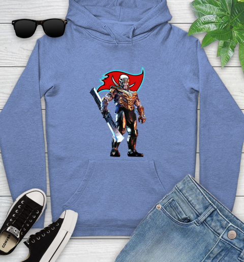 NFL Thanos Gauntlet Avengers Endgame Football Tampa Bay Buccaneers Youth Hoodie 12