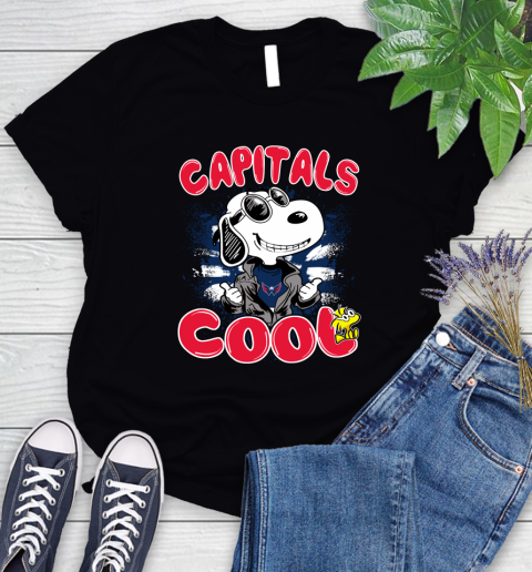 NHL Hockey Washington Capitals Cool Snoopy Shirt Women's T-Shirt