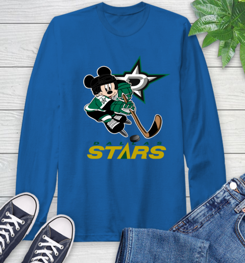 NHL Dallas Stars Mickey Mouse Disney Hockey T Shirt Long Sleeve T-Shirt 9
