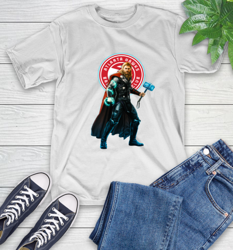 NBA Thor Avengers Endgame Basketball Atlanta Hawks T-Shirt
