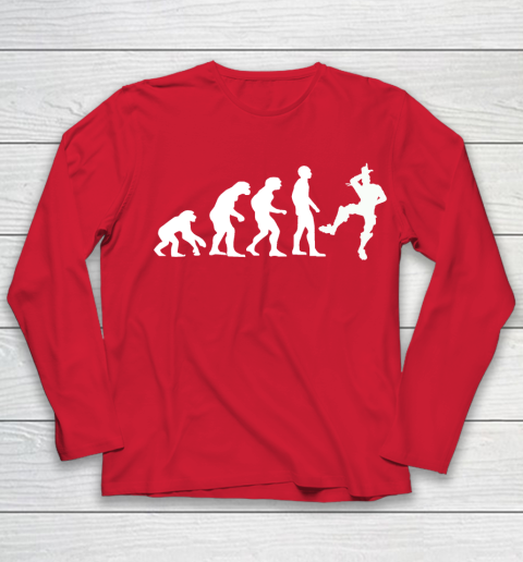 Fortnite Tshirt Human Evolution Take That L Emote Dance Youth Long Sleeve 8