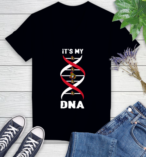Ottawa Senators NHL Hockey It's My DNA Sports Women's V-Neck T-Shirt