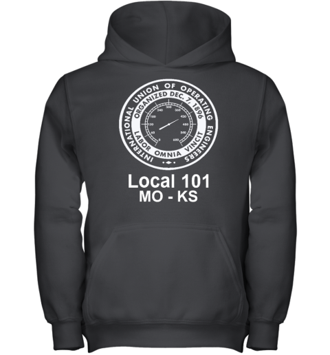 International Union Of Operating Engineers Local 101 Mo Ks Youth Hoodie