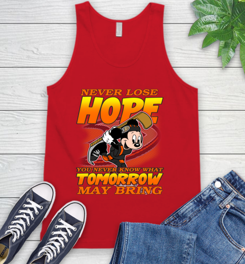 Anaheim Ducks NHL Hockey ootball Mickey Disney Never Lose Hope Tank Top 5