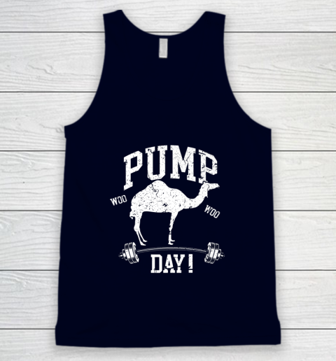 Funny Pump Day Hump Day Camel Weight Lifting Training Gym Tank Top - Image 3