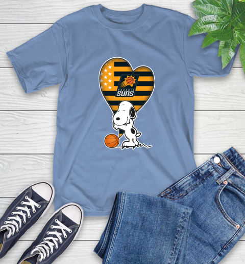 Phoenix Suns NBA Basketball The Peanuts Movie Adorable Snoopy T-Shirt 11