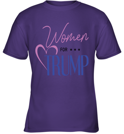 pd3h the deplorable choir women for trump youth t shirt white26 front purple