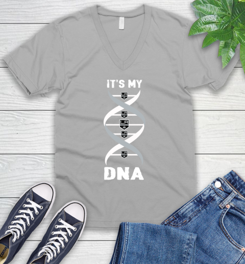 Los Angeles Kings NHL Hockey It's My DNA Sports V-Neck T-Shirt - Image 4