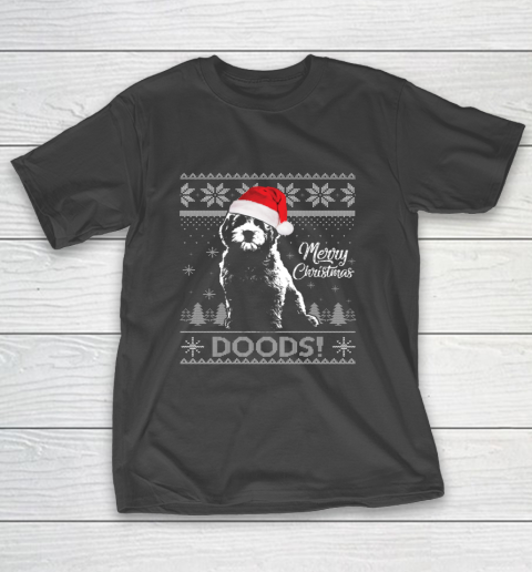 Merry Christmas Goldendoodle Santa Ugly Sweater Xmas Gift T-Shirt