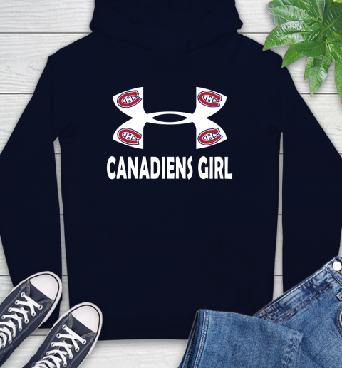 NHL Montreal Canadiens Girl Under Armour Hockey Sports Hoodie 3