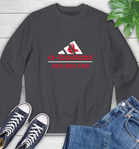 MLB A Badass Boston Red Sox Fan Adidas Baseball Sports Sweatshirt 6