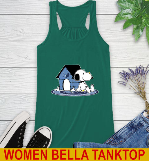 NBA Basketball Memphis Grizzlies Snoopy The Peanuts Movie Shirt Racerback Tank 7