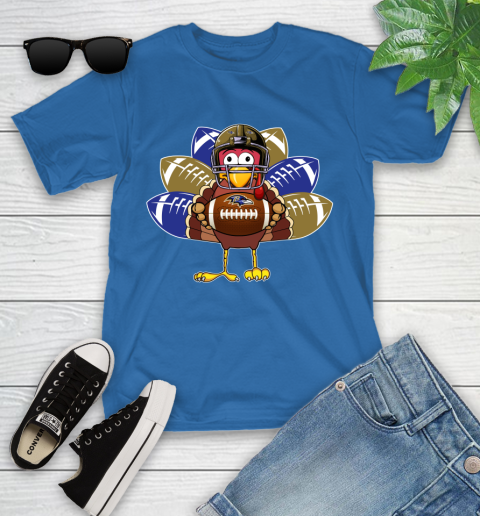 Baltimore Ravens Turkey Thanksgiving Day Youth T-Shirt 9