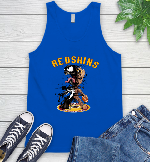NFL Washington Redskins Football Venom Groot Guardians Of The Galaxy Tank Top 5