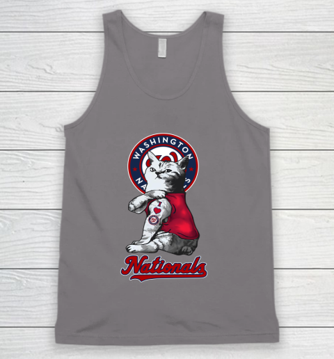 MLB Baseball My Cat Loves Washington Nationals Tank Top 6