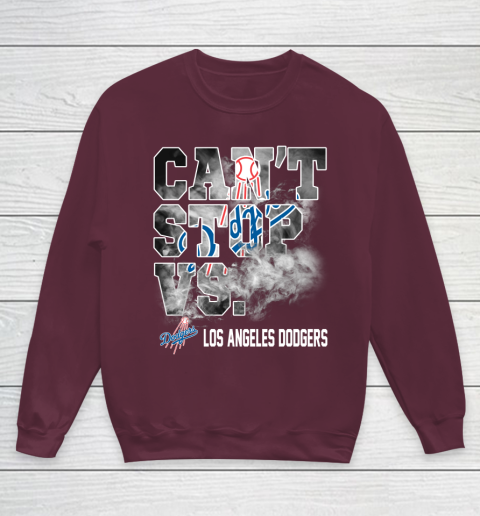 MLB Los Angeles Dodgers Baseball Can't Stop Vs Dodgers Youth Sweatshirt 4