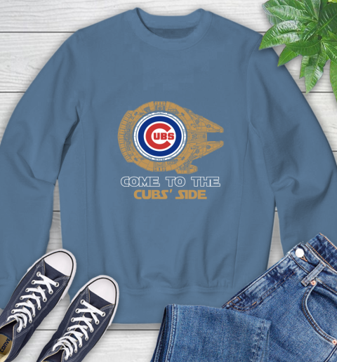 MLB Come To The Chicago Cubs Side Star Wars Baseball Sports Sweatshirt 8