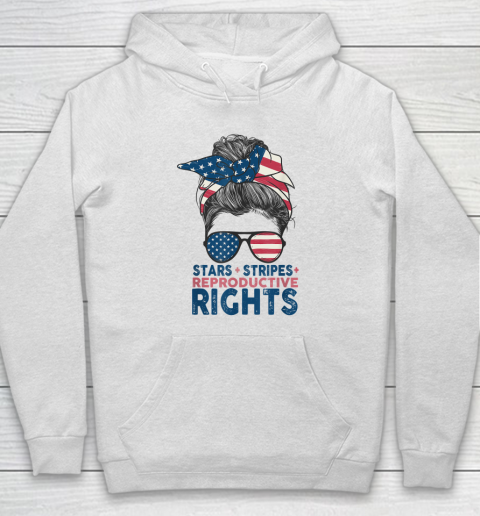 American Flag Stars Stripes Reproductive Rights Hoodie