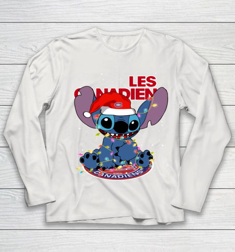 Montreal Canadiens NHL Hockey noel stitch Christmas Youth Long Sleeve 8