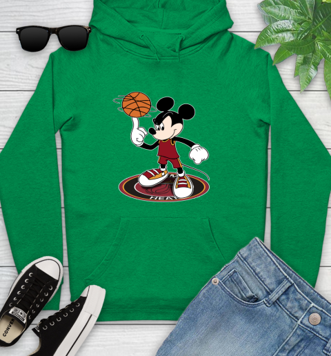 NBA Basketball Miami Heat Cheerful Mickey Disney Shirt Youth Hoodie 7