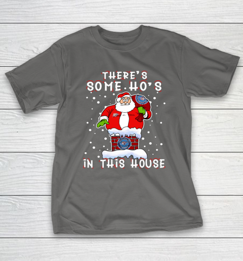 Oklahoma City Thunder Christmas There Is Some Hos In This House Santa Stuck In The Chimney NBA T-Shirt 8