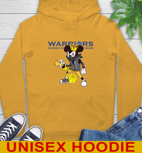 Golden State Warriors NBA Basketball Mickey Peace Sign Sports Hoodie 3